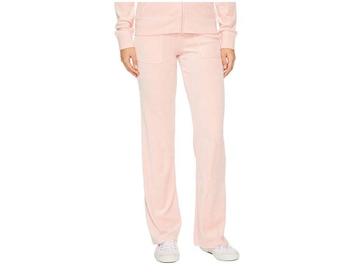 Juicy Couture Del Rey Velour Pants (sugared Icing) Women's Casual Pants