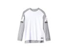 Under Armour Kids Sportstyle Long Sleeve Crew (big Kids) (white/black) Boy's Clothing