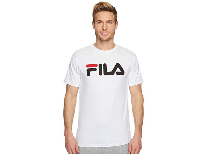 Fila Printed T-shirt (white/black/red) Men's T Shirt