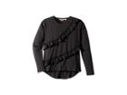 Munster Kids Pilgrim Long Sleeve Tee (big Kids) (soft Black) Girl's Long Sleeve Pullover
