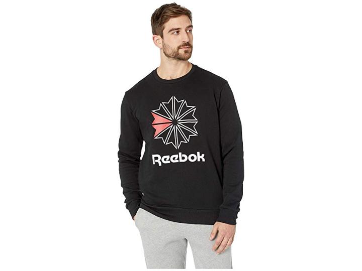 Reebok Activchill Ft Big Starcrest Crew (black) Men's Clothing