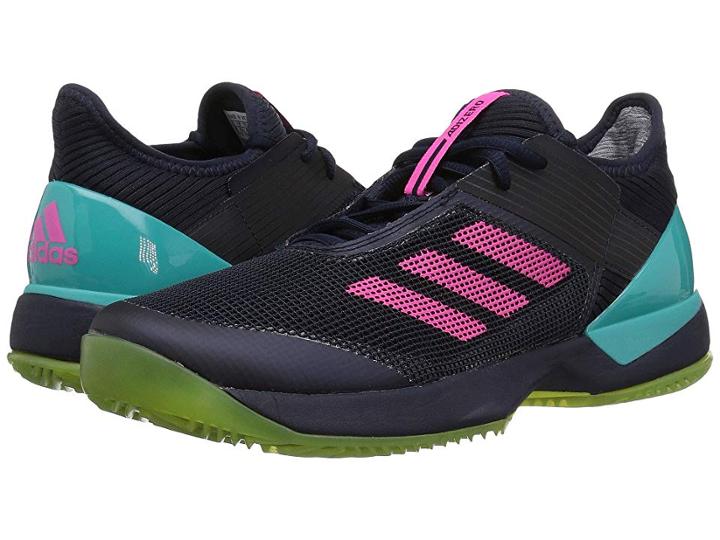 Adidas Adizero Ubersonic 3 W Clay (legend Ink/shock Pink/hi-res Aqua) Women's Shoes