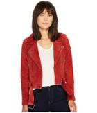 Blank Nyc Moto Jacket In Red My Mind (red My Mind) Women's Coat