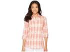 Pendleton Harding Cotton Plaid Shirt (coral Harding Plaid) Women's Long Sleeve Button Up
