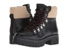 Steve Madden Broadway Hiker Boot (black Leather) Women's Lace-up Boots