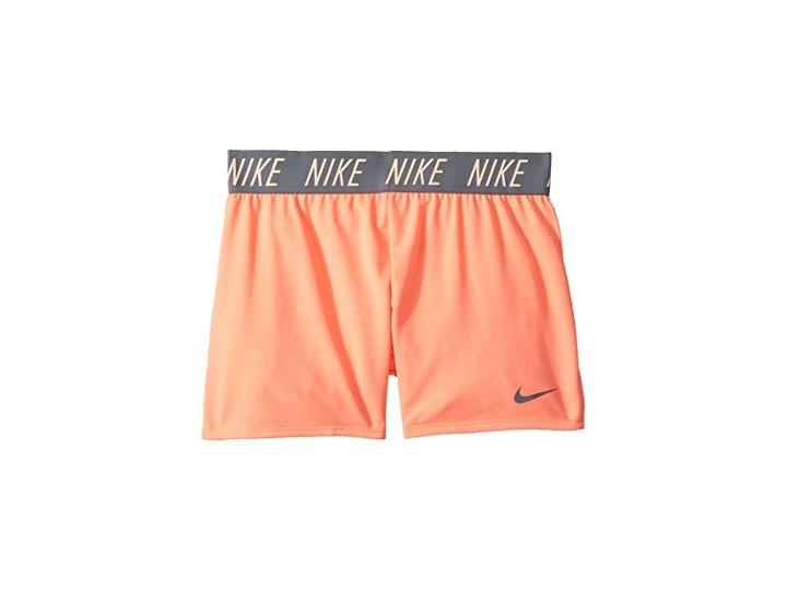 Nike Kids Dry Trophy Short (little Kids/big Kids) (crimson Pulse/cool Grey) Girl's Shorts