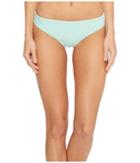 Splendid Color Block Retro Bikini Bottom (aqua) Women's Swimwear