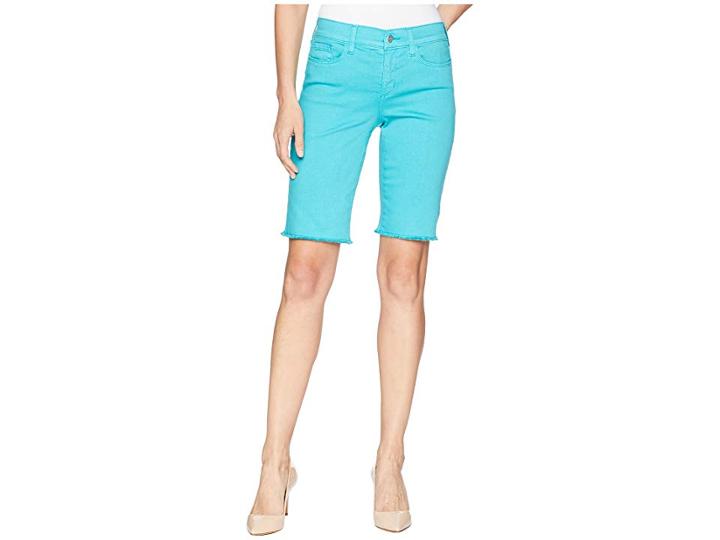 Nydj Briella Shorts W/ Fray Hem In Water (water) Women's Shorts