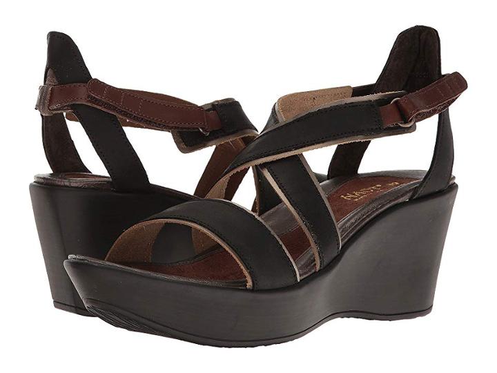 Naot Gesture (oily Coal Nubuck/pewter Leather/brown Haze Leather/toffee Brown) Women's Shoes