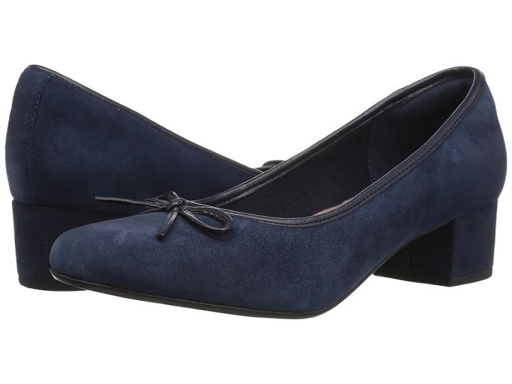 Clarks Chartli Daisy (navy Suede) Women's  Shoes