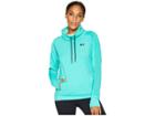 Under Armour Featherweight Fleece Funnel Neck Sweatshirt (green Malachite/black/black) Women's Sweatshirt