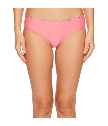 Kate Spade New York Morro Bay #69 Scalloped Hipster Bikini Bottom (petunia) Women's Swimwear