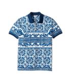 Dolce & Gabbana Kids Capri Maiolica Polo (big Kids) (blue) Boy's Short Sleeve Pullover