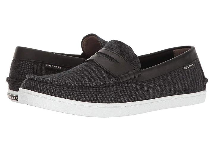 Cole Haan Pinch Weekender Textile (black Slubby Canvas/black Leather) Men's Shoes