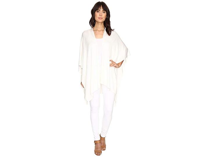 Echo Design Everyday Luxe Ruana (white) Women's Short Sleeve Pullover