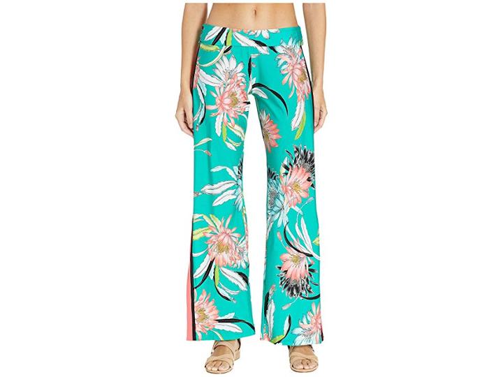 Trina Turk Shangri La Roll Top Pants Cover-up (jade) Women's Swimwear