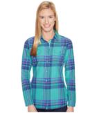 Kuhl Mable Long Sleeve Shirt (jade) Women's Long Sleeve Button Up
