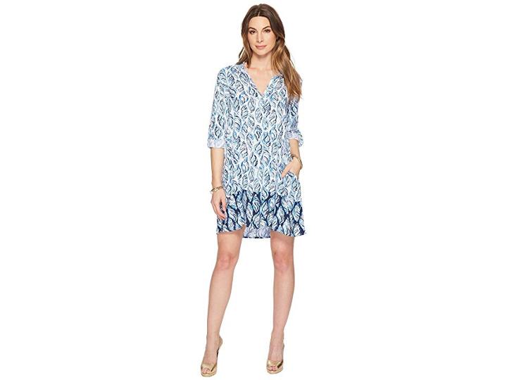 Lilly Pulitzer Lillith Tunic Dress (resort White Drop In Engineered) Women's Dress