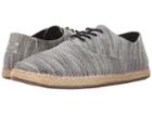 Toms Camino Lace-up (light Grey Woven) Men's Lace Up Casual Shoes