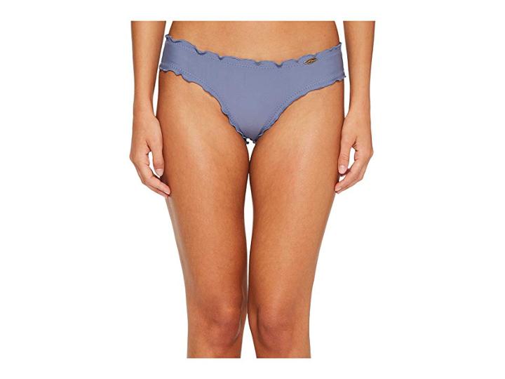 Luli Fama Cosita Buena Wavey Brazilian Ruched Bottom (blue Moon) Women's Swimwear