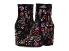 Loeffler Randall Isla Slim Ankle Bootie (black Velvet/multi Sequin) Women's Shoes