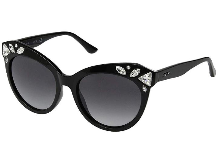 Guess Gu7548-s (shiny Black/gradient Smoke) Fashion Sunglasses