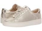Michael Michael Kors Irving Lace Up (champagne Brushed Metallic/disco Leather) Women's Lace Up Casual Shoes