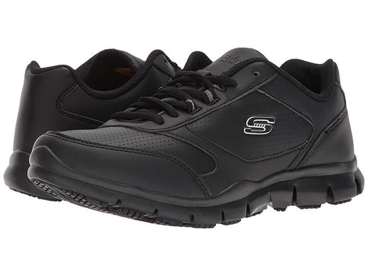 Skechers Work Nabroc Sr (black) Women's Shoes