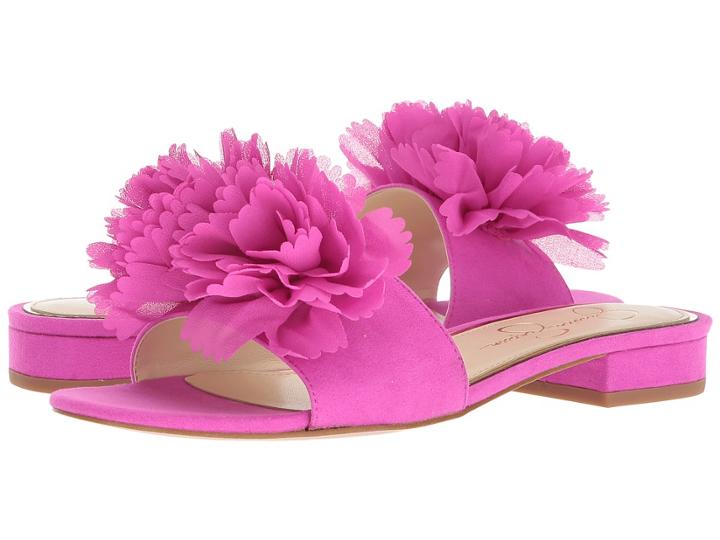 Jessica Simpson Caralin (hot Shot Pink Microsuede) Women's Shoes