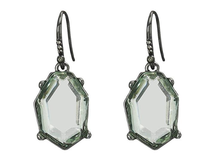 French Connection Irregular Stone Drop Earrings (aqua) Earring