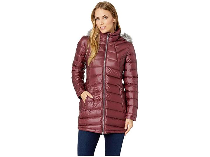 Spyder Syrround Faux Fur Down Jacket (winetasting/winetasting) Women's Coat