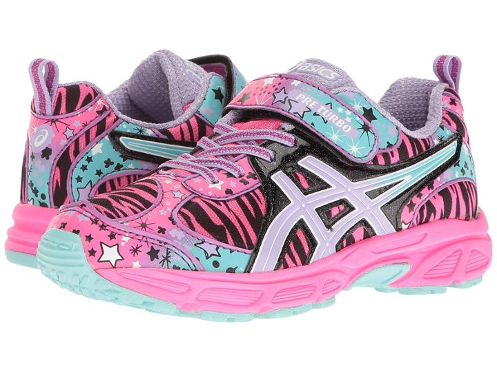 Asics Kids Pre-turbo Ps (toddler/little Kid) (hot Pink/lavender/aqua Splash) Girls Shoes