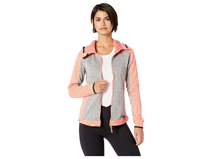 O'neill Piste Hoodie Fleece (neon Tangerine Pink) Women's Fleece