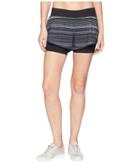 New Balance 4 Printed Impact Shorts (black/grey) Women's Shorts