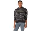 Puma Camo Cropped Hoodie (cotton Black All Over Print) Women's Sweatshirt