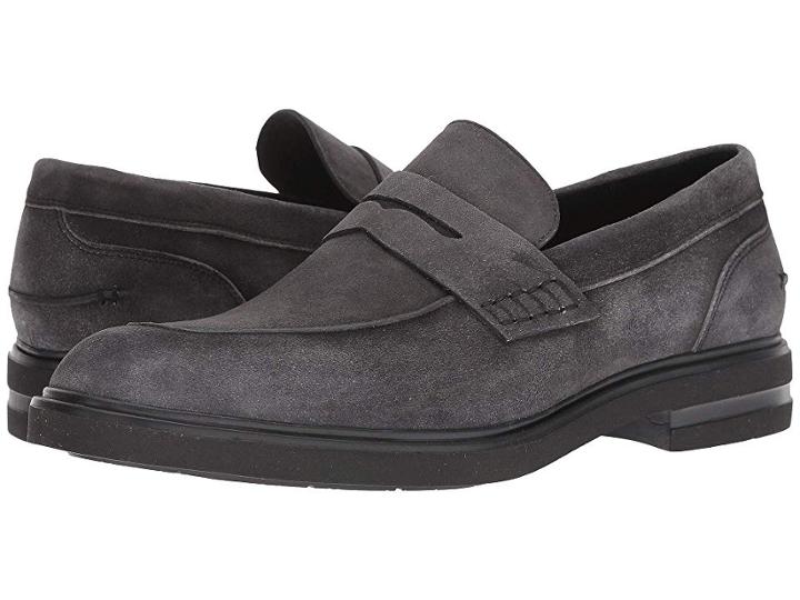 Donald J Pliner Edmund (charcoal Washed Suede) Men's Shoes