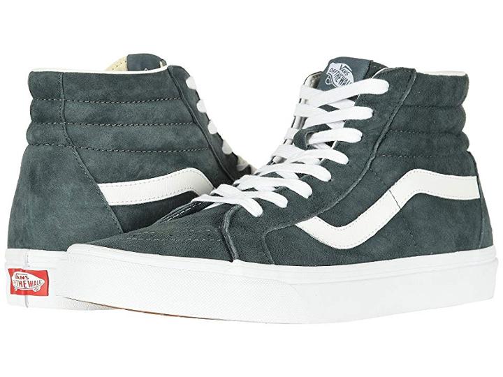 Vans Sk8-hi Reissue ((pig Suede) Stormy Weather/true White) Skate Shoes