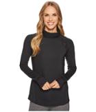 Under Armour Coldgear(r) Reactor Run Funnel Neck Top (black/black/reflective) Women's Long Sleeve Pullover