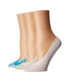 Hue Tie Dyed Hidden Liner 3-pair Pack (neon Blue Pack) Women's No Show Socks Shoes