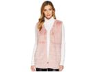 Echo Design Faux Fur Vest (jaipur Pink) Women's Vest