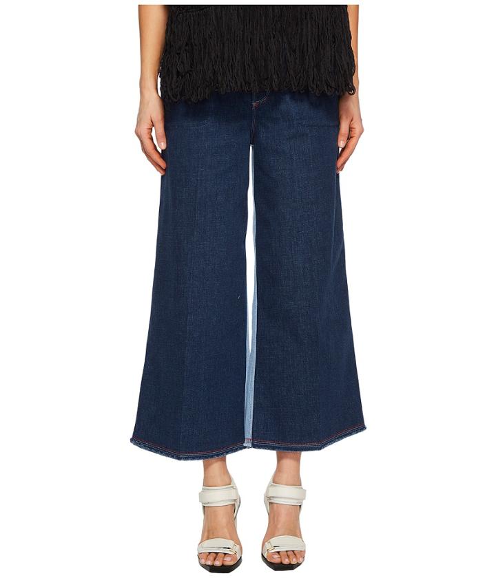 Sonia Rykiel Wide Leg Stretch Denim (denim Blue) Women's Jeans
