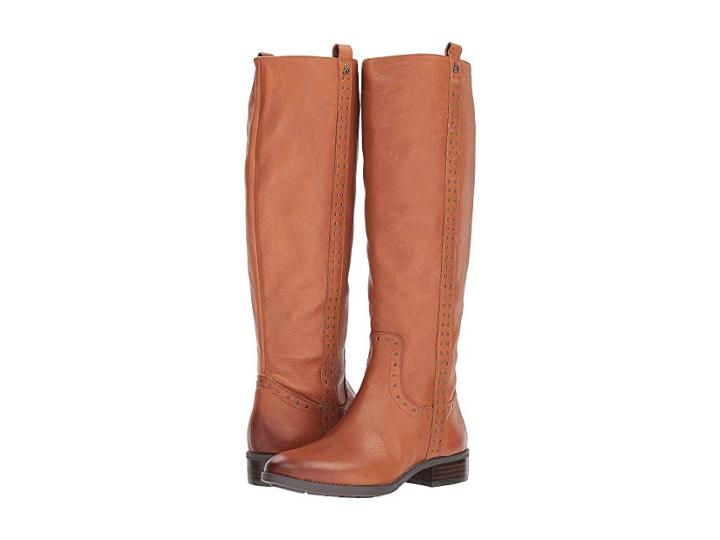 Sam Edelman Prina Leather Tall Boot (whiskey Neymar Leather) Women's Shoes