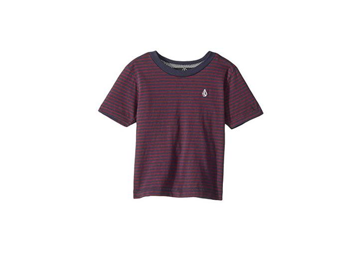 Volcom Kids Randall Crew Short Sleeve Shirt (toddler/little Kids) (midnight Blue) Boy's T Shirt