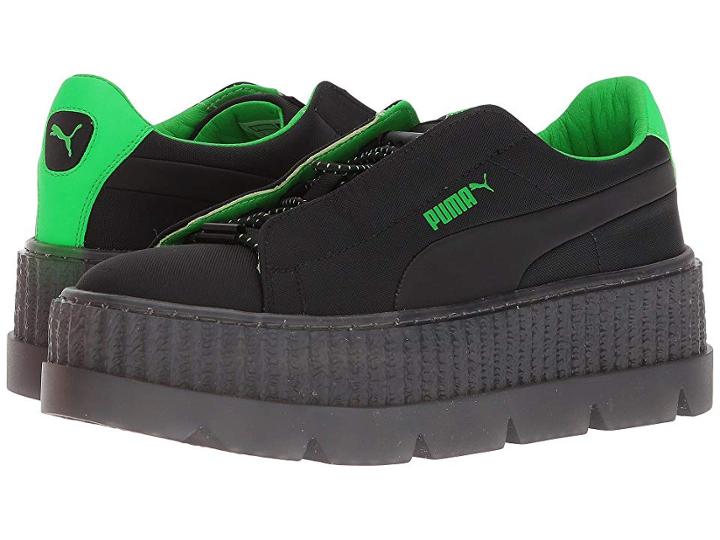 Puma Puma X Fenty By Rihanna Cleated Creeper Surf (puma Black/green Gecko/puma Black) Women's Shoes