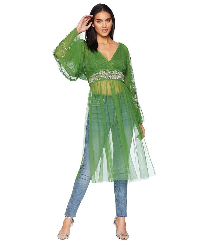 Free People Vintage Dreams Maxi Dress (green) Women's Dress