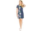 Tommy Bahama Magnifica Stripe T-shirt Dress (ocean Deep) Women's Dress