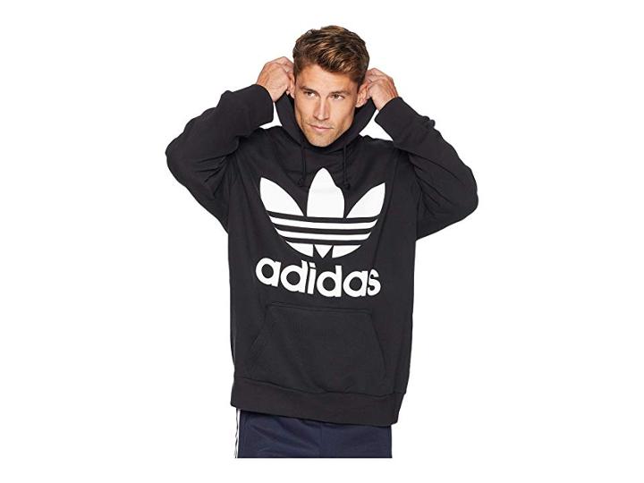 Adidas Originals Trefoil Oversized Hoodie (black) Men's Sweatshirt