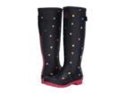 Joules Tall Welly Print (navy Pop Spot Rubber) Women's Rain Boots
