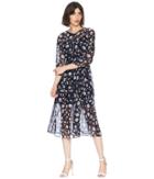 Juicy Couture Autumn Haze Floral Dress (regal Autumn Hazel Floral) Women's Dress