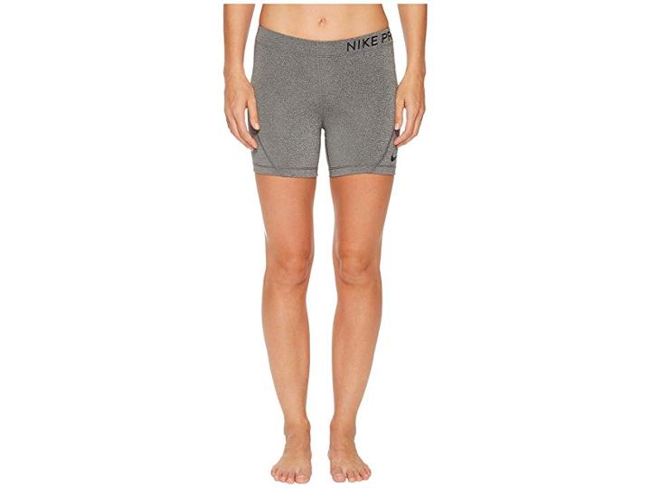 Nike Pro 5 Training Short (charcoal Heather/black) Women's Shorts
